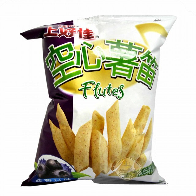 【 上好佳 • 空心薯笛 】45G 酥脆可口｜醇香扑鼻-番茄味