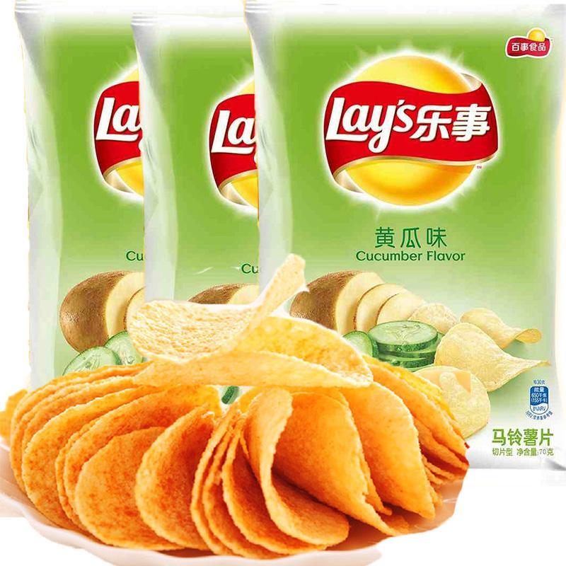 【乐事Lay's • 薯片】青柠味/黄瓜味/英雄咸蛋黄味/樱花牛乳味/岩烧海苔味/墨西哥鸡汁番茄味/德克萨斯烧烤味/意大利红烩味/飘香麻辣锅味/金黄炒蟹味