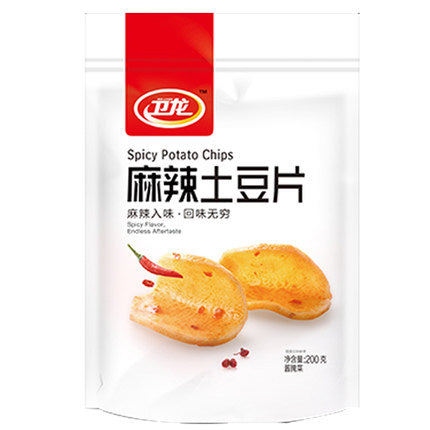 【卫龙 • 麻辣土豆片】精选饱满土豆 | 丰富膳食纤维 | 黄金比例腌制 | 辣嘴爽心 200g