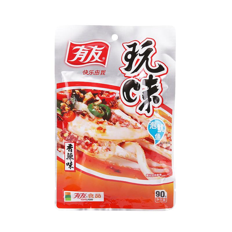 【有友 • 泡鱿鱼】90g 香辣味/孜然味/山椒味