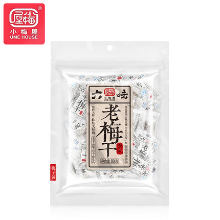 【 小梅屋 • 六味老梅干 】80G 来自广东普宁青梅之乡的软枝大粒梅