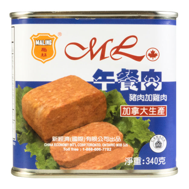 【梅林 • 午餐肉 】340g泡面火锅最强伴侣｜深夜灵魂的拯救者——鸡肉猪肉混合午餐肉/优质纯猪肉午餐肉