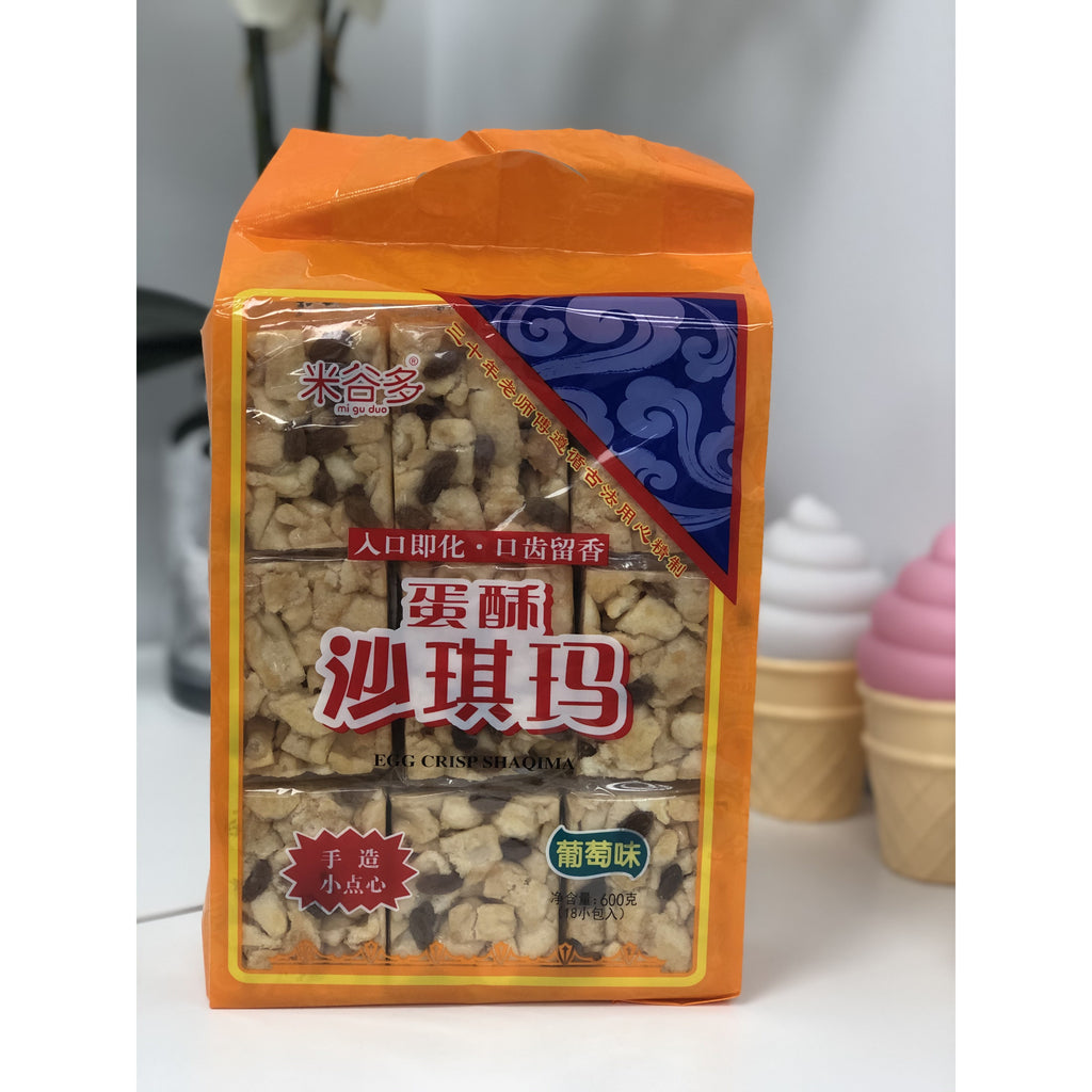 【米谷多 • 蛋酥沙琪玛】600g芝麻味/鸡蛋味/红糖味/葡萄味