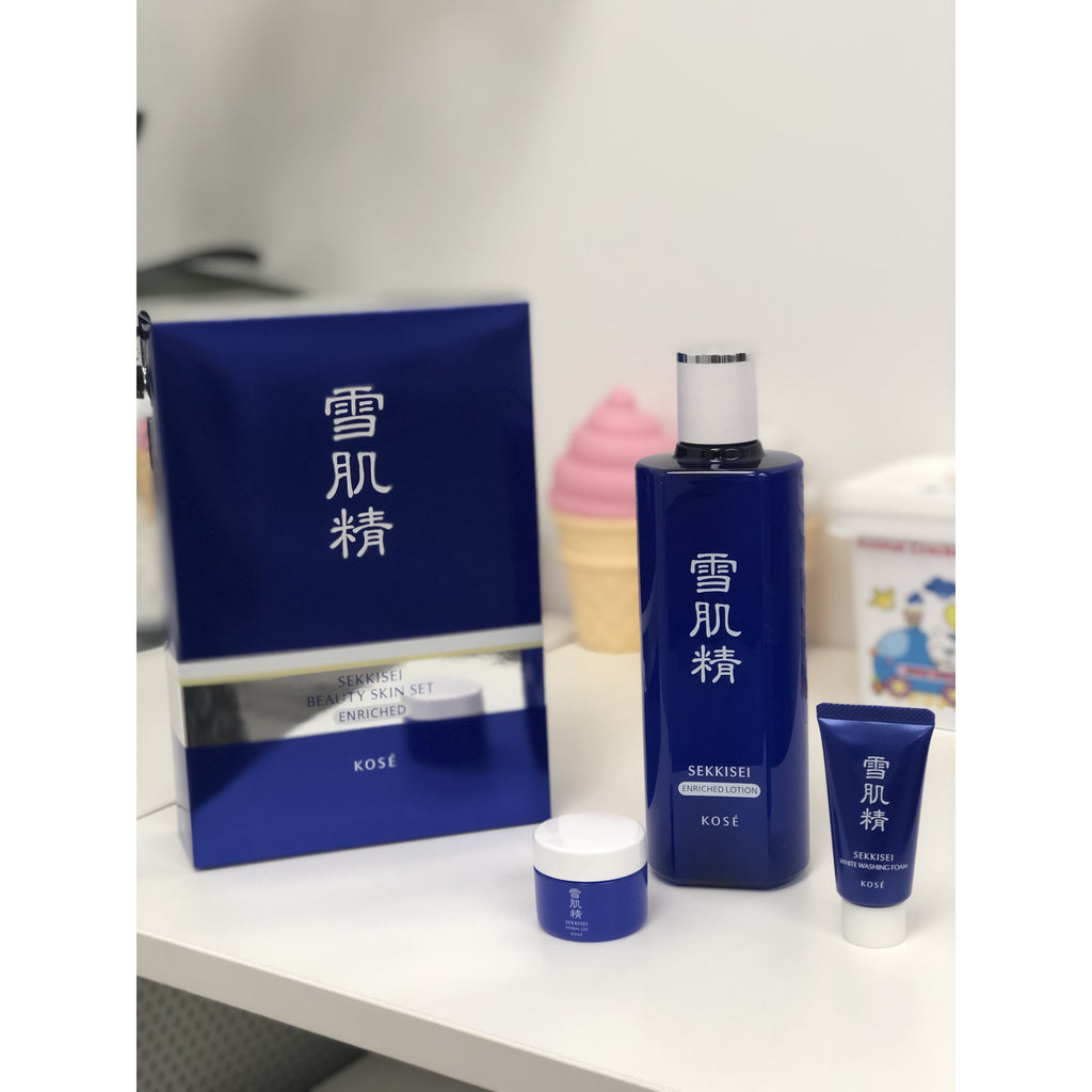 【Kose雪肌精 • 盈润型化妆水超值三件套】360ml 赠面霜19ml、洁面19ml 润泽保湿 | 焕彩水润 | 植物精萃 | 提亮肤色