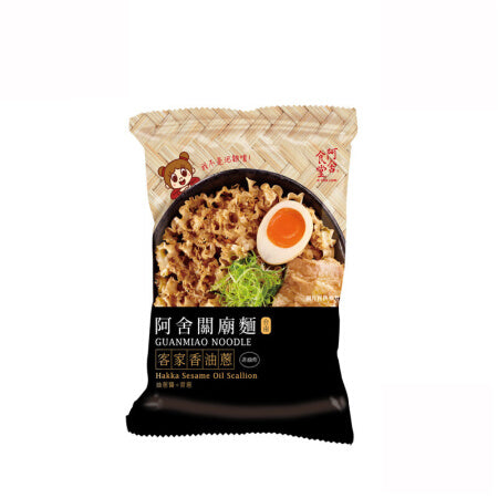 【阿舍食堂 • 关庙面】4包装 茴香劲麻辣/客家香油葱 麵條非油炸、不蒸煮、好健康 非泡麵，需煮熟後食用