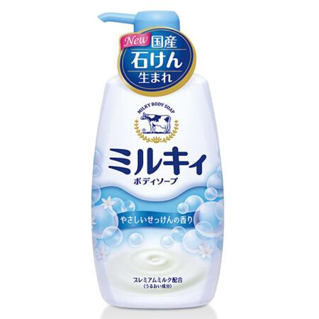 【Cow牛乳石碱 •  牛奶沐浴露】550ml 泡沫丰富｜丝滑润泽｜洗出牛奶肌