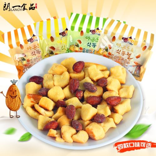 【香QQ • 扁桃仁面包干】75g 香蕉牛奶味/蜂蜜黄油味/黄油蒜香味 舌尖上的美味 | 甜蜜酥脆 | 颗颗饱满