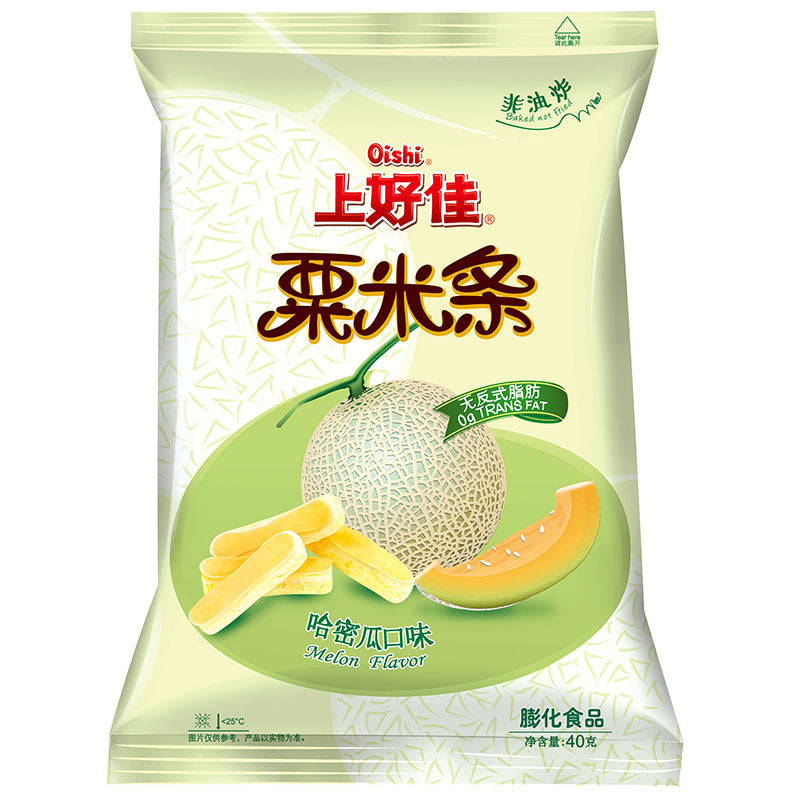 【 上好佳 • 粟米条 】40G 甜蜜的关系从这里开始 —— 哈蜜瓜味/草莓味