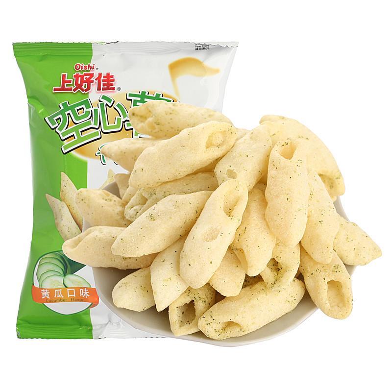 【 上好佳 • 空心薯笛 】45G 酥脆可口｜醇香扑鼻-番茄味