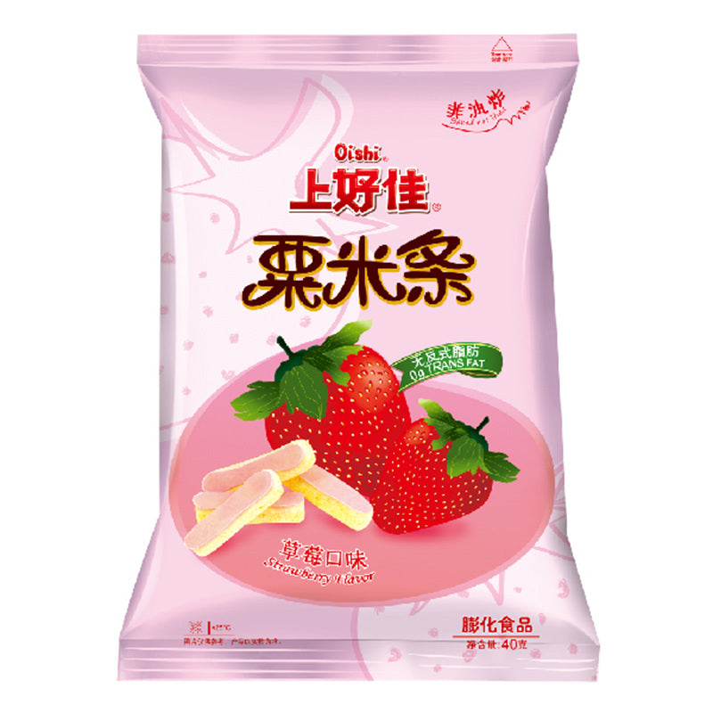 【 上好佳 • 粟米条 】40G 甜蜜的关系从这里开始 —— 哈蜜瓜味/草莓味