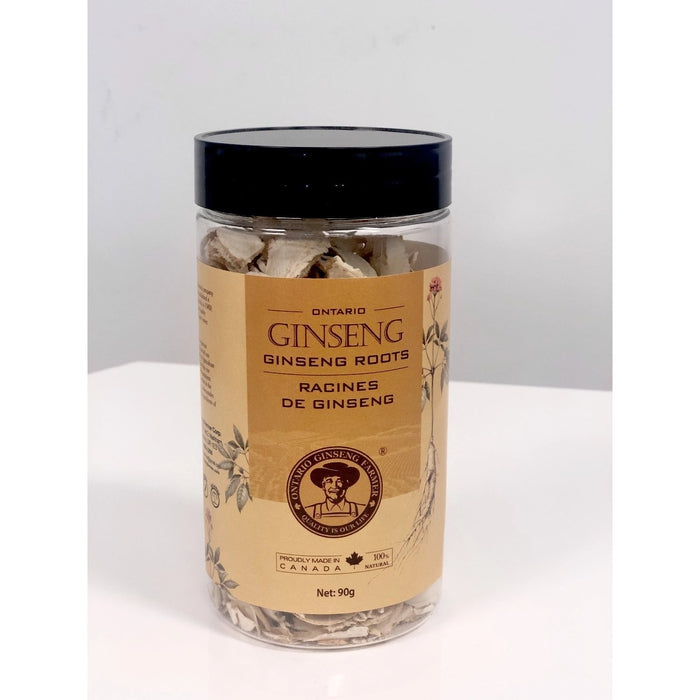 【GINSENG • 老参农牌加拿大安大略西洋参参片】90g 罐装 加拿大特产