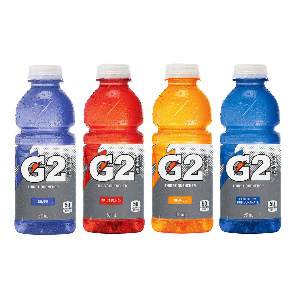 【Gatorade佳得乐 • G2运动饮料】591ml 葡萄味/混合水果味/橙子味/蓝莓石榴味