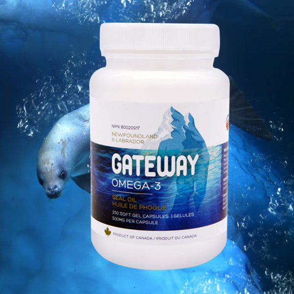 【 GATEWAY • 海豹油 】500mg/粒 25年的信誉保证｜源自纯净纽芬兰海域｜完整的欧米伽3