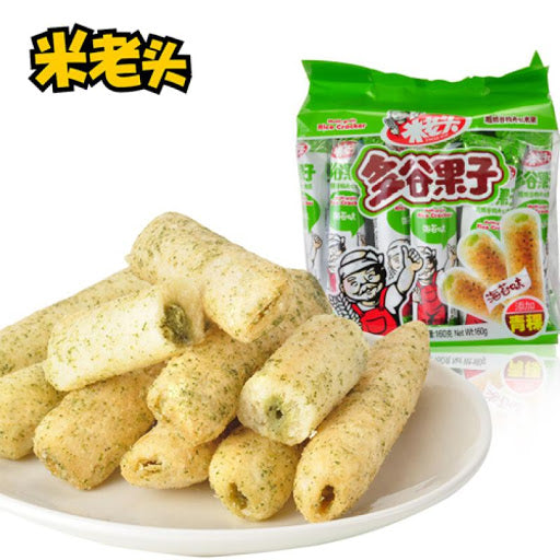 【米老头 • 多谷果子】160g 蛋黄味/海苔味 选取双重谷物，口感更丰富 | 双重口感，妙趣难挡