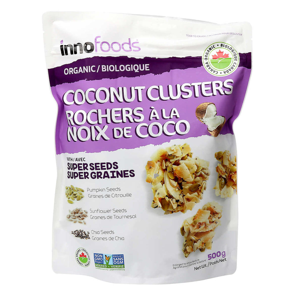 【Inno Food • 有机椰子脆片】500g 混合南瓜籽、葵花籽、奇亚籽，脆爽香甜 | 欲罢不能